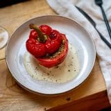 poivrons farcis vegetarien trompe l'oeil feta courgette