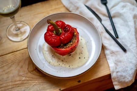 poivrons farcis vegetarien trompe l'oeil feta courgette